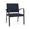 Lesro Newport Wide Guest Chair Metal Frame, Black, RF Blueberry Upholstery NP1201 - alternate 1